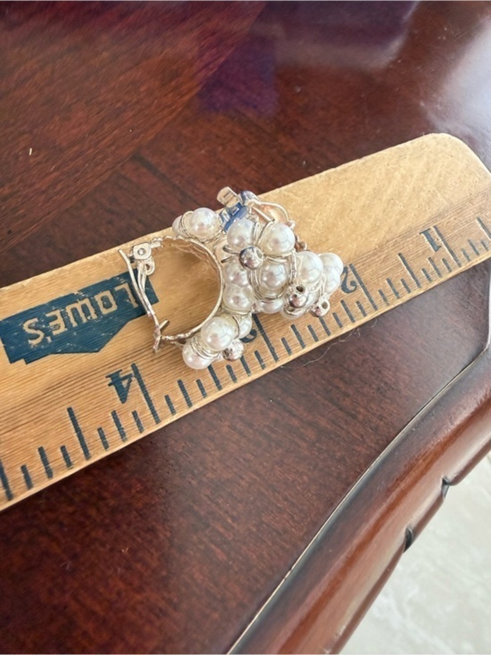 Vintage Faux Pearl CliP On Earrings